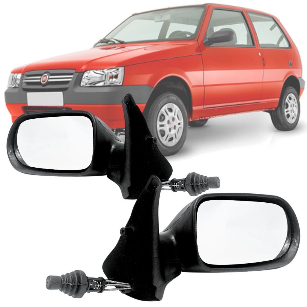 Par Retrovisor Fiat Uno Fire Flex 2006 2007 2008 2009 2010 Com Controle ...
