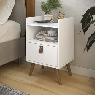 Mesa de Cabeceira 2 em 1 para Quarto Estilo Retro Flow Com Pés e Suspenso Pés Antiumidade Lançamento