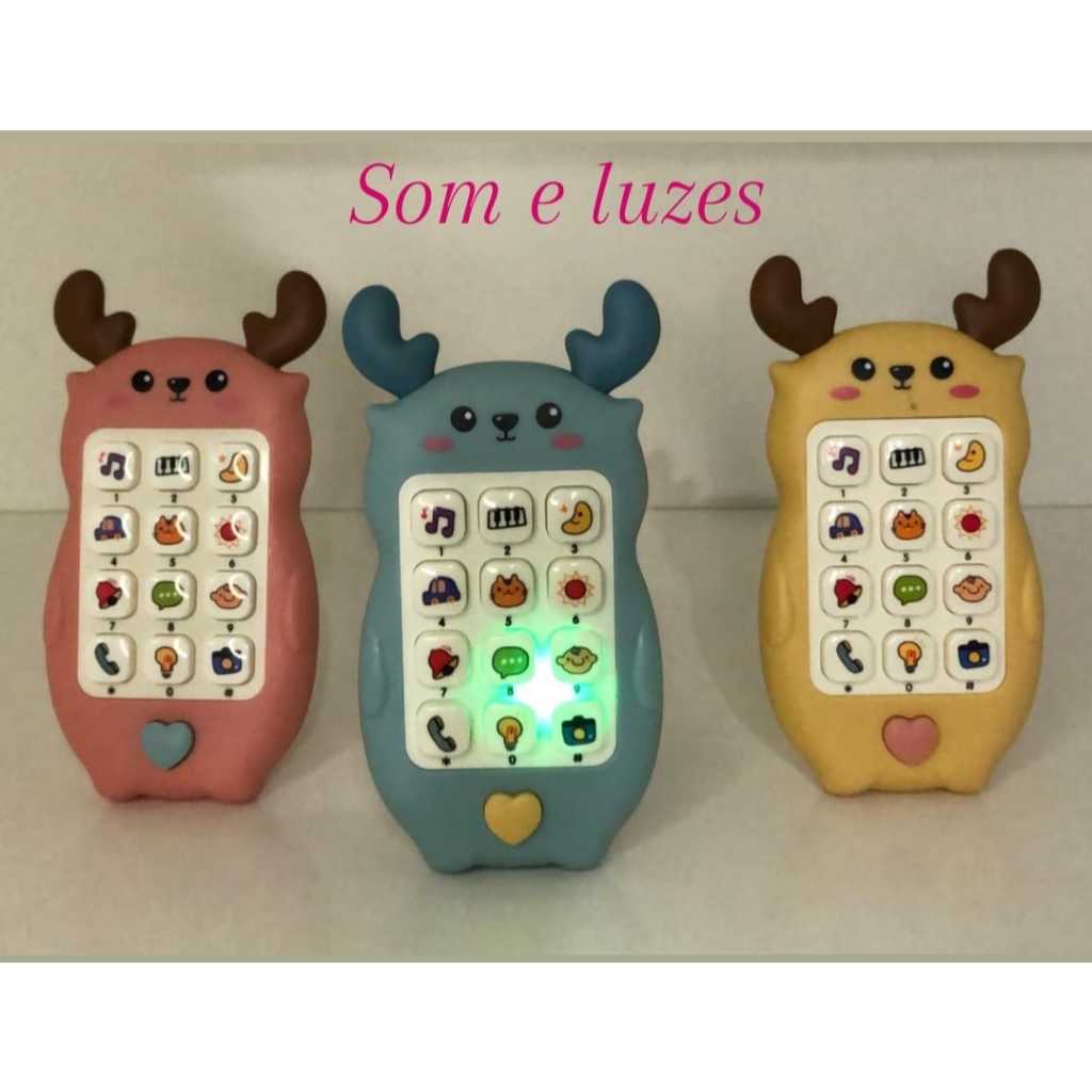 Brinquedos Bebê Telefone Móvel Celular Com Som E Luz Brinquedos Educativos Para Bebê