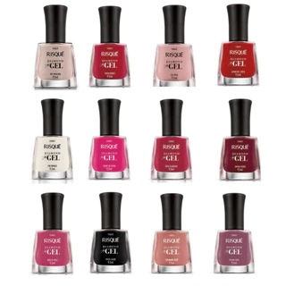 Kit 3 Esmaltes Risque Diamond Gel - ( Escolha pela lista )