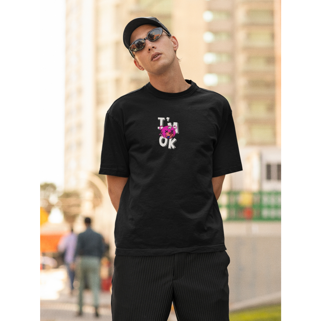 Camiseta Im Ok Streetwear Unissex Camisa Promoção Skatista