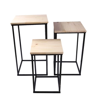 Trio De Mesa Cubo 3 Peça Para Festa Aniversario Kit Pegue Monte Decoração