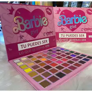 Paleta de Sombras Barbie Girl 63 Cores Paleta Pink Maquiagem - Produtos de Beleza