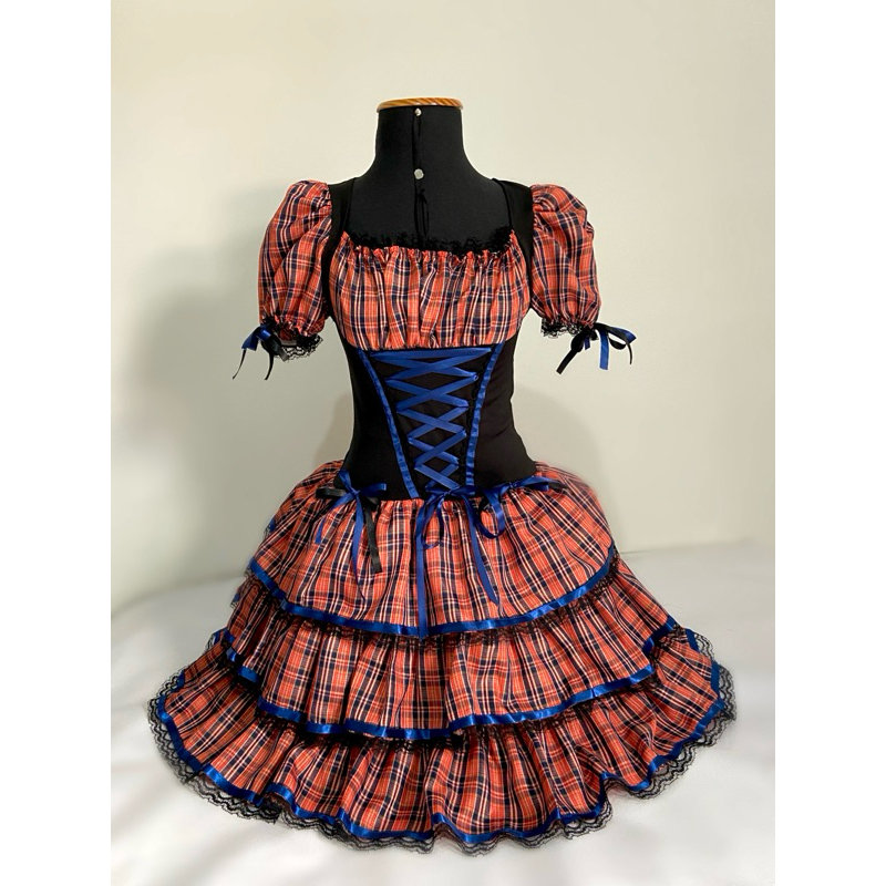VESTIDO DE FESTA JUNINA SÃO JOÃO ADULTO | Shopee Brasil