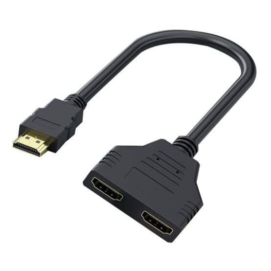 Adaptador Divisor HDMI 1080p HDMI macho para HDMI duplo fêmea