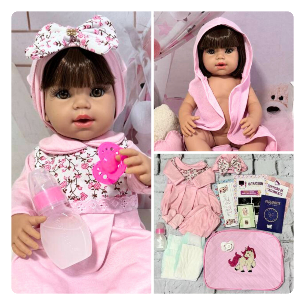 Bebê Reborn Menina Boneca Realista Barata Bolsa E Acessórios | Shopee Brasil