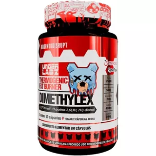Dimethylex 60 Cápsulas Under Labz Suplemento com Cafeína 400mg e Vitaminas do Complexo B