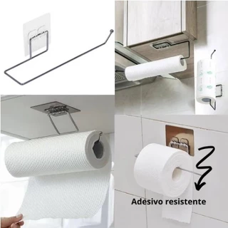 Gancho Multiuso Suporte Com Adesivo De Porta Papel Toalha Alumínio Filme Sem Furos Para Cozinha Clink