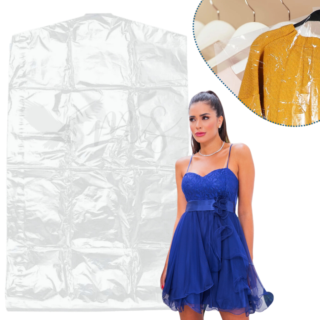 Kit 100 Capas Plásticas Para Roupas Terno Lavanderia 60 x 95cm | Shopee ...
