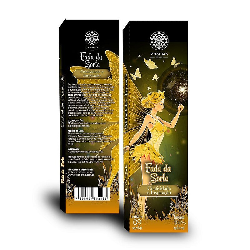 Incenso Natural Sem Carvão Linha das Fadas