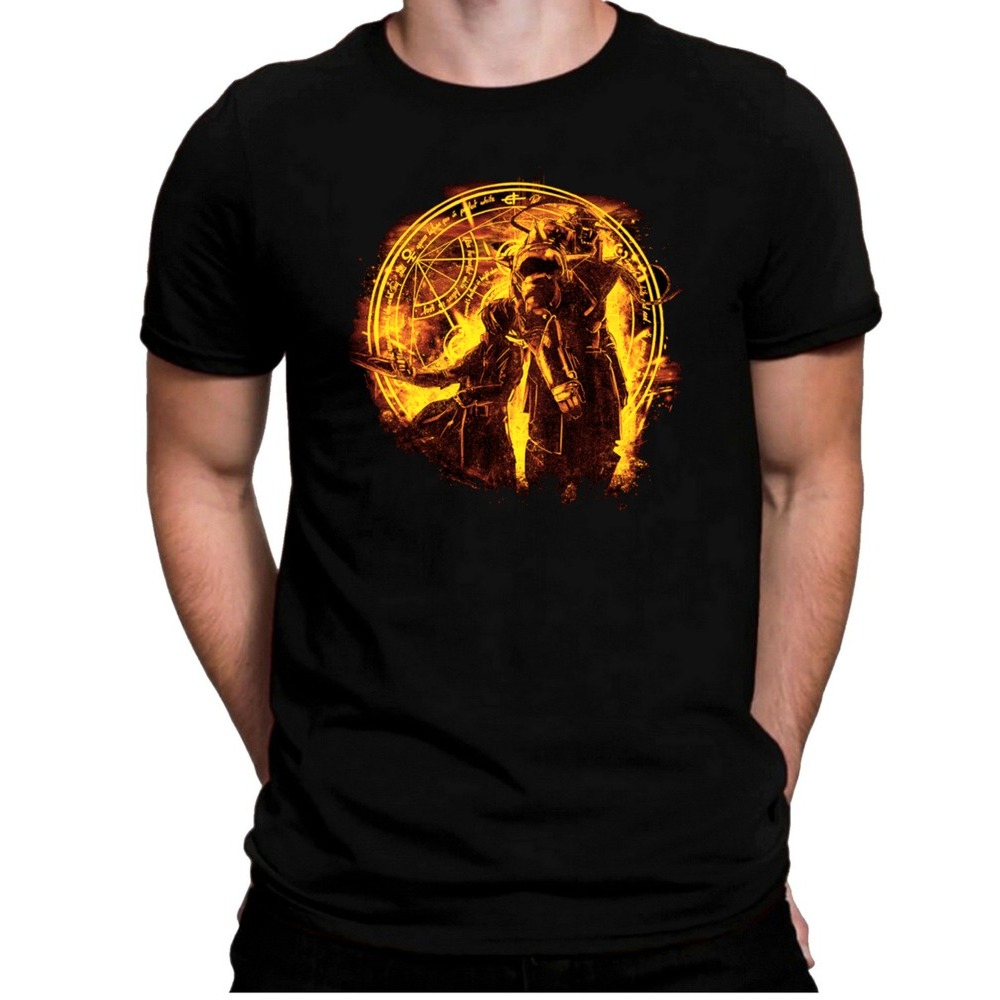 Camiseta Fullmetal Alchimist Camisa Masculina