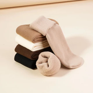 Kit com 5,3,1 pares de meias/meias soquete térmica grossa flanelada fleece inverno frio intenso