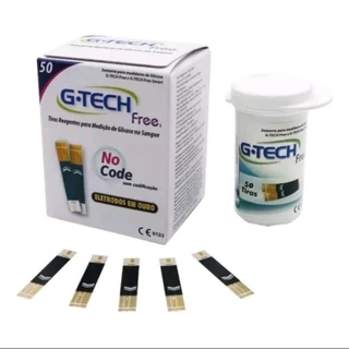 Tiras reagentes p/ medição de Glicose G Tech Free-1cx c/50 tiras