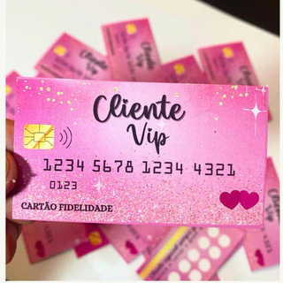 100 unid Cartão de Fidelidade + 100 selinhos adesivos