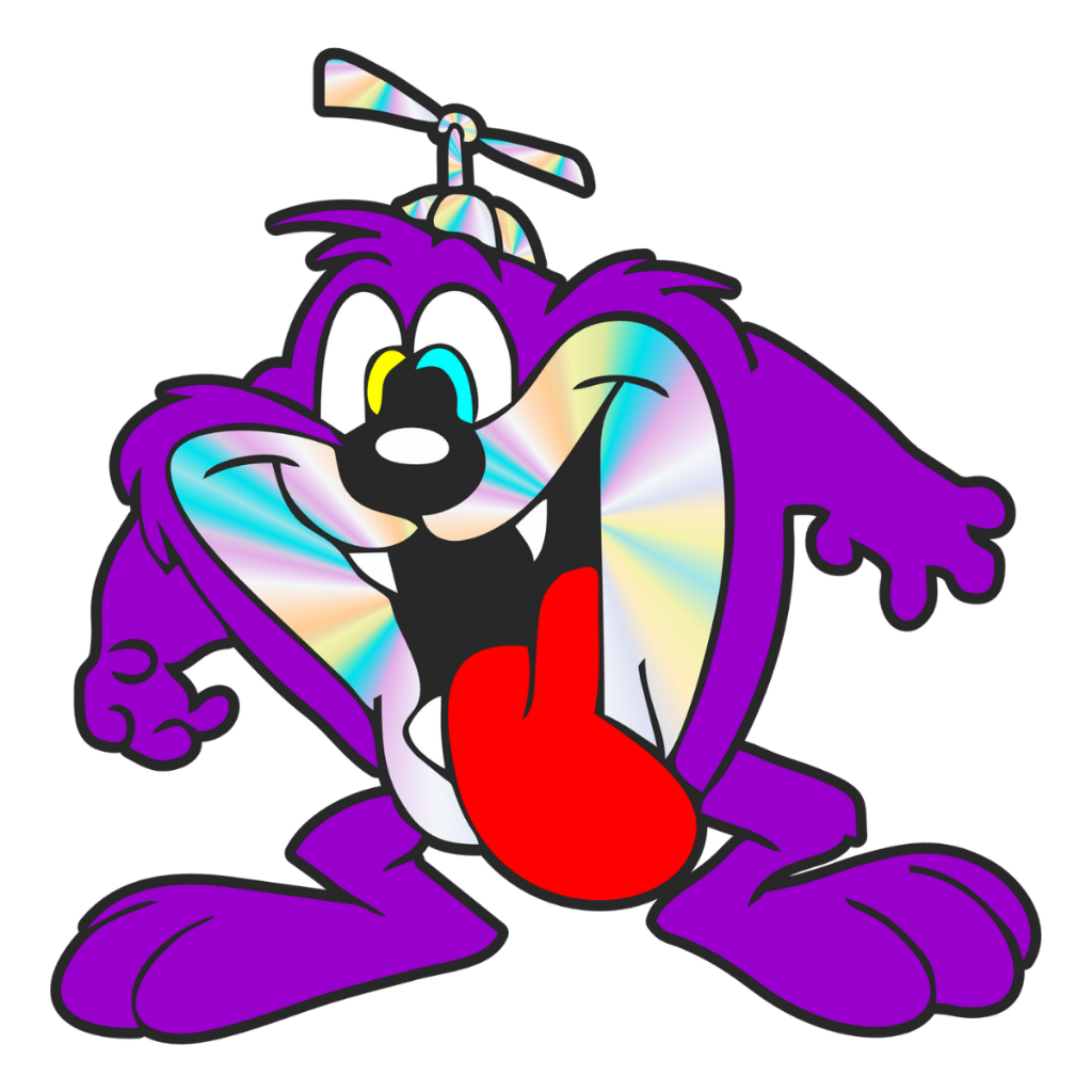 Adesivo Taz Mania Holografico - Personalizado