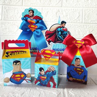 Kit Festa Superman Super Homem Personalizados Lembrancinhas Caixinhas Para Festas