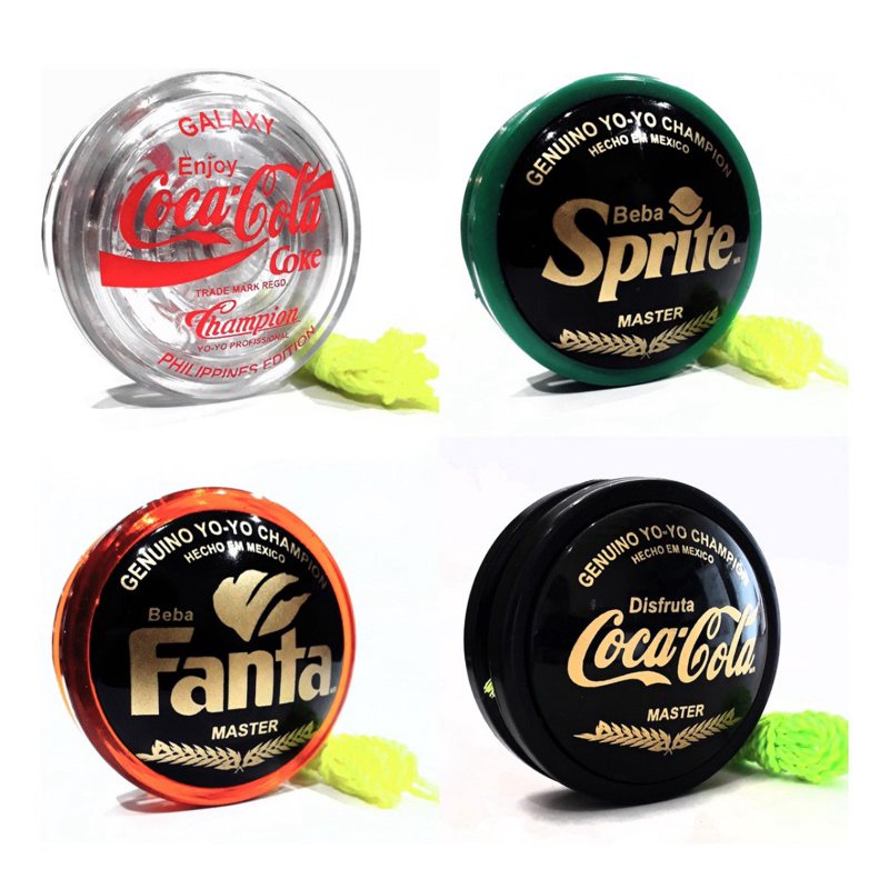 4 Ioio (yoyo, yo-yo) Profissional Champion Coca Cola Genuíno