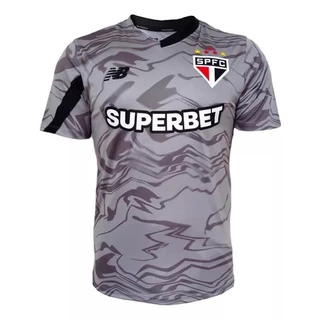 Camisa São Paulo 24/25 s/n Treino New Balance Masculina - Cinza Claro