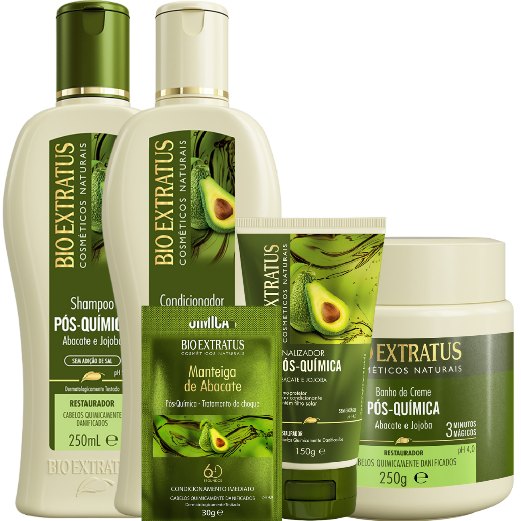 Kit Pós Química Bio Extratus Completo 250ml Restauração | Shopee Brasil