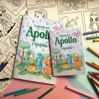 Revistinha, caderninho de colorir Dinossauro lembrancinhas. em Oferta na Shopee