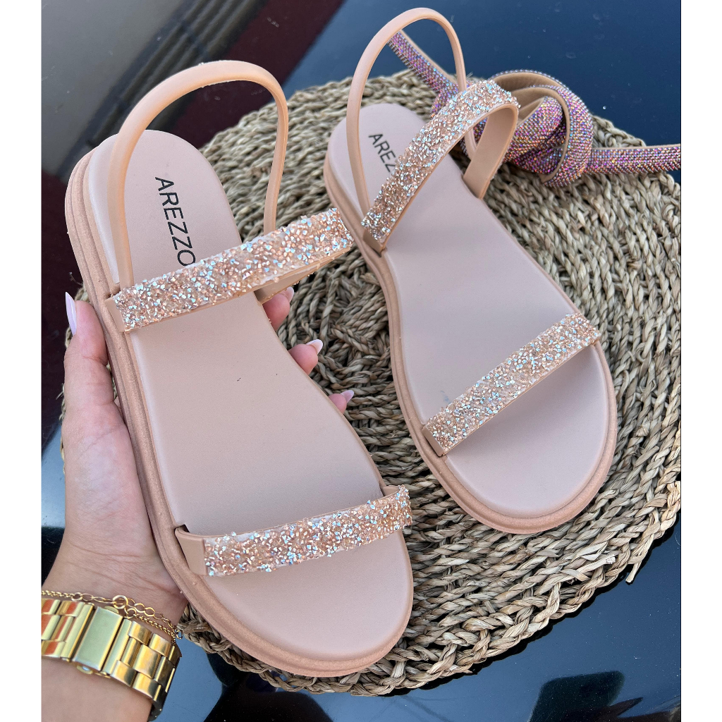 Sandália Feminina Flat | Shopee Brasil