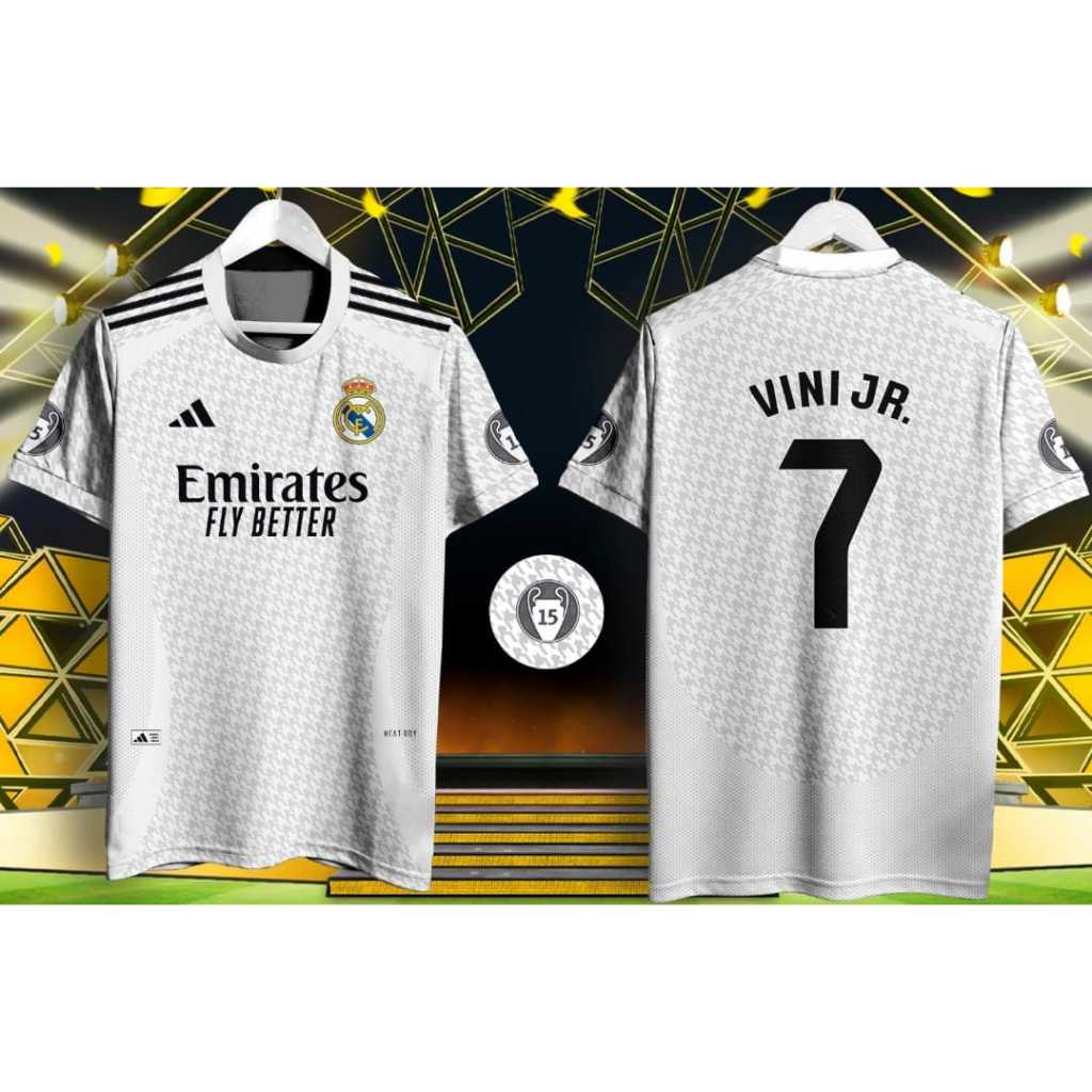 camiseta do real madrid vinicius junior nova 2024