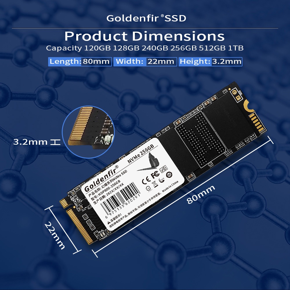 SSD NVMe M2 M.2 128GB - 240GB - 360GB - 480GB - 512GB