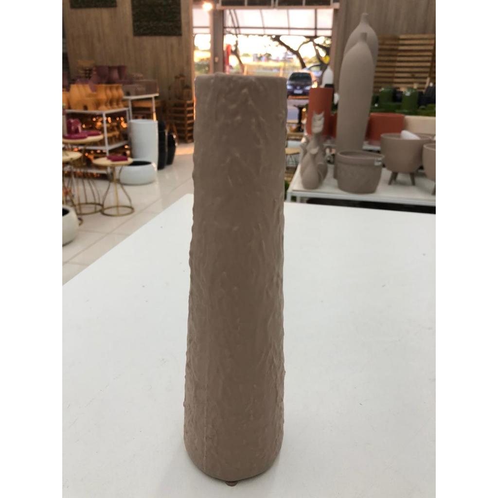 Vaso Rústico Cilindrico - Cerâmica Artística