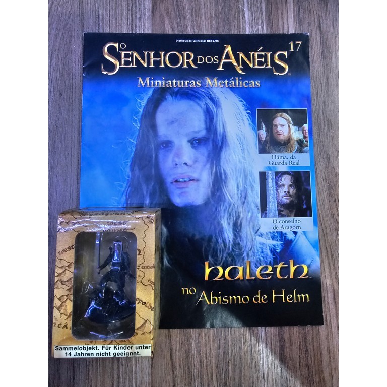 Miniatura Haleth 17 Senhor dos Aneis Eaglemoss na caixa com revista ...