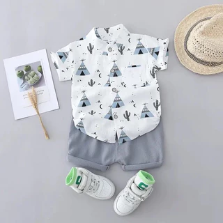 roupa infantil Conjunto social menino infantil algodão várias estampas