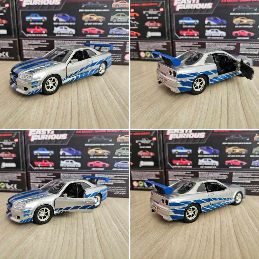 Miniatura Velozes e Furiosos 1:32 Jada Eclipse Honda S2000 Nissan