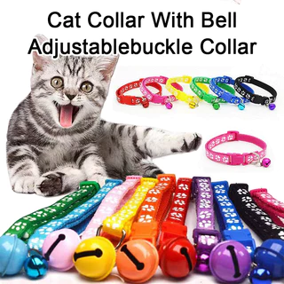 Vip Bonito Paws Pattern Pet Filhote De Cachorro Coleiras Com Sino Para Cães Pequenos Colar