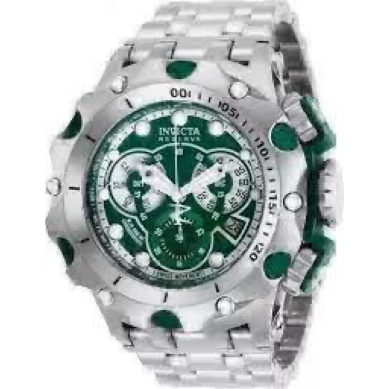 R✨ Relogio Invicta 27788 Venom Hybrid Prateado Verde Premium aaa+