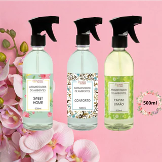 Aromatizador odorizador de ambientes e tecidos perfume de ambiente spray 500ml ou 200ml - Perfumaria Brasil