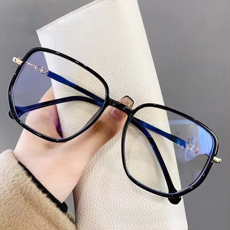 Óculos de leitura da moda com moldura completa e bordas brilhantes