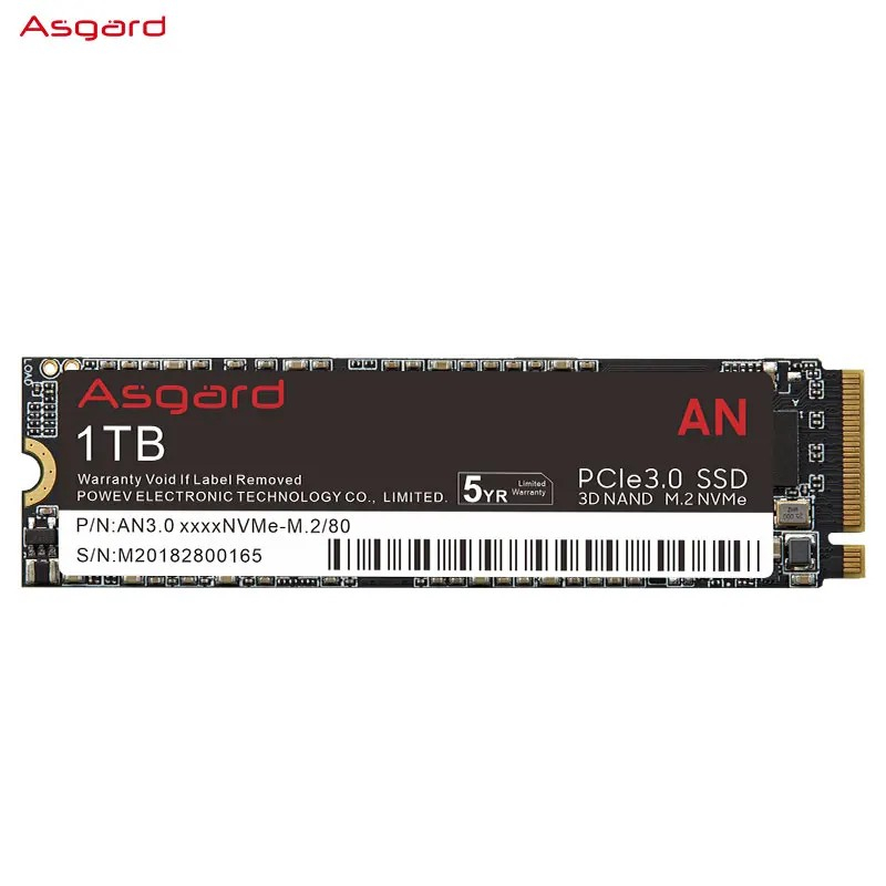 SSD NVME M.2 ASGARD An3.0 1TB TLC 3D NAND