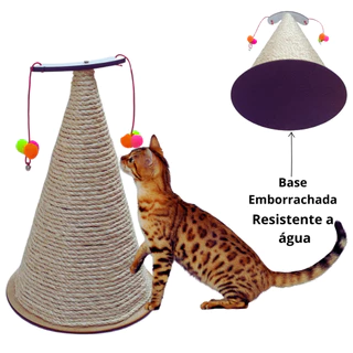 arranhador gato cone, torre para gatos grande playground de brinquedos pet, bengala, persa, siamês