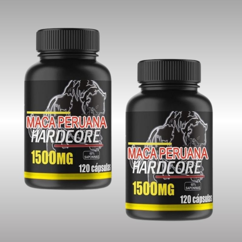 M.a.c.a Hardcore - 120 Cápsulas -1500 mg