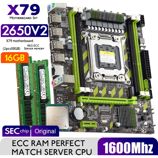 kit xeon x79 16GB xeon 2650v2 | Shopee Brasil