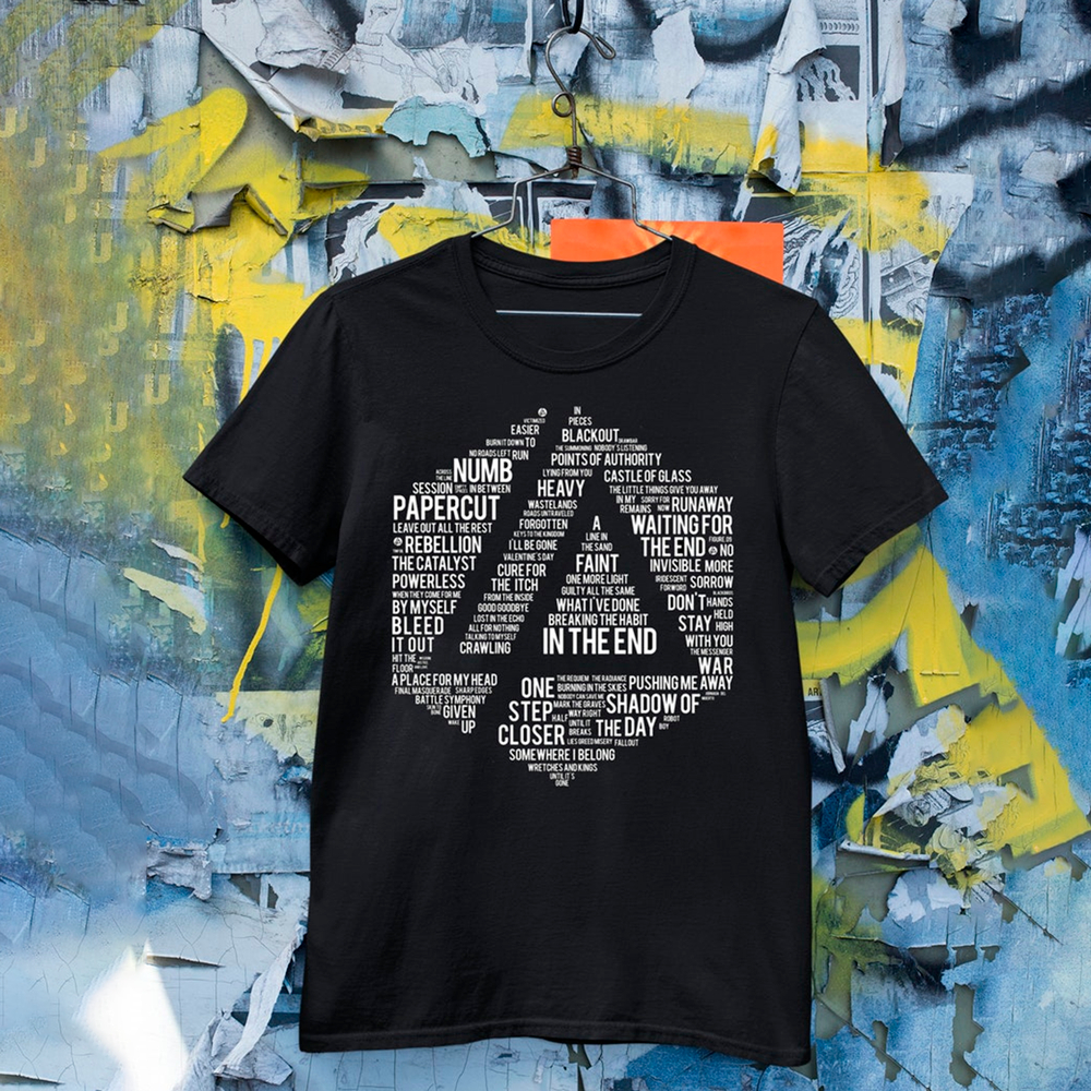 Camiseta T-shirt Unissex Linkin Park Banda Tracklist