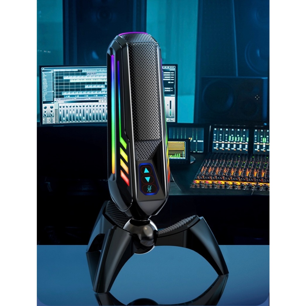 Microfone gamer Sortido RGB Gamer Para Jogos Podcast Com Ajuste Do ...