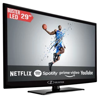 SMART TV LED 29" BUSTER HD COM CONVERSOR DIGITAL INTEGRADO ANDROID 2 HDMI 2 USB WIFI BIVOLT HBTV-29