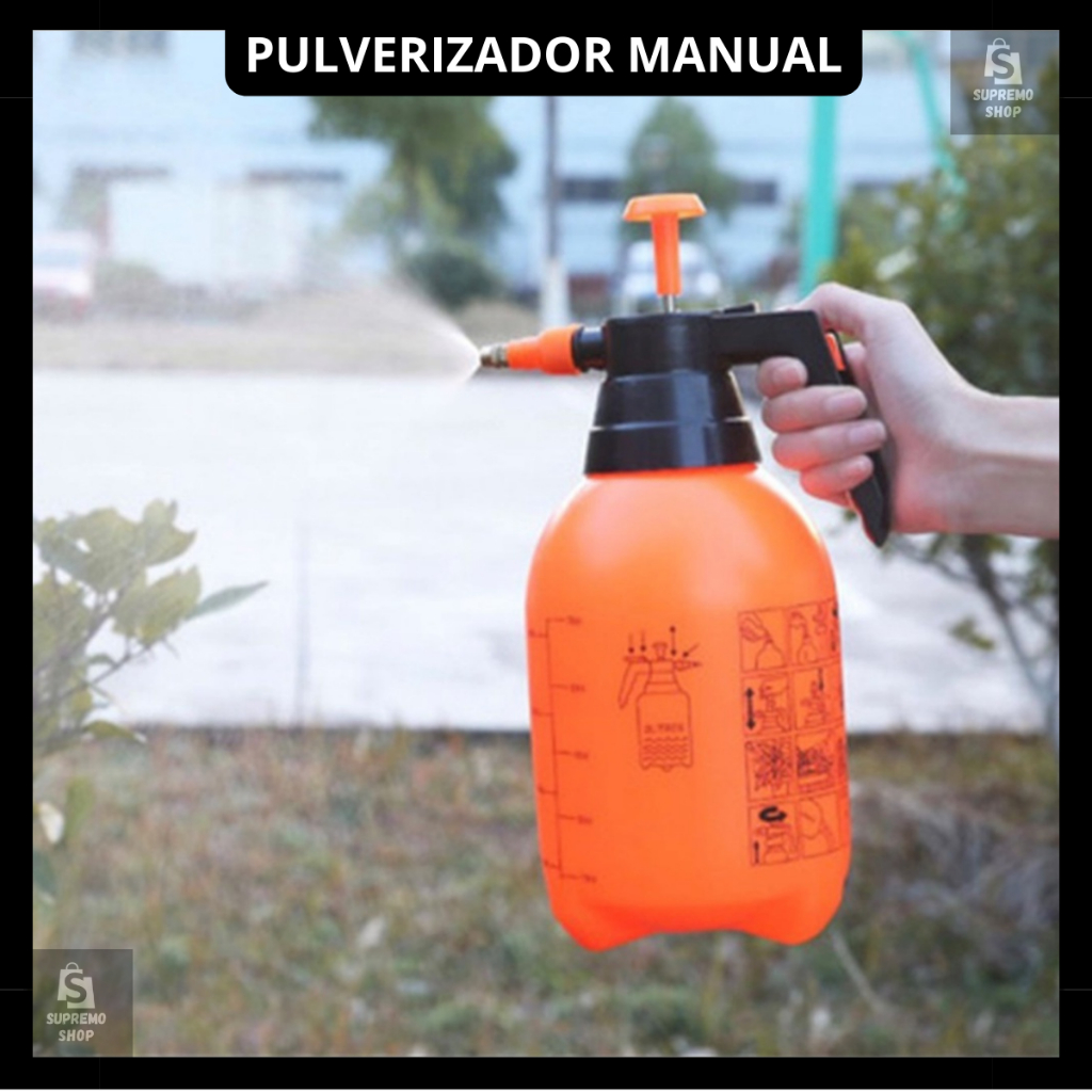 Pulverizador Borrifador Pressão Compressão Previa Manual Lava Carro Moto Quintal Jardim Plantas