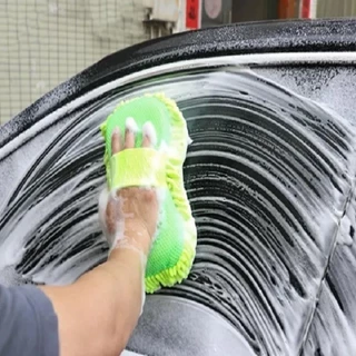 Esponja Com Pegador Acessório Altomotivo 22X10,5X5,5CM Para Carros Luva Microfibra Para Limpeza Lavar Vitrine