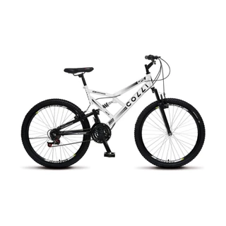 Bicicleta Colli Gps Aro 26 Dupla Suspensão 21 Marchas Branco