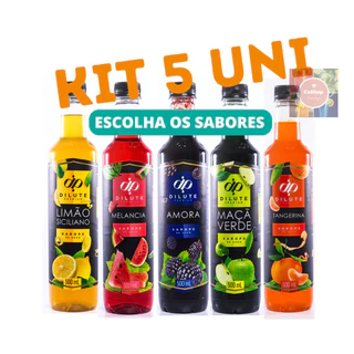 Kit 5 Xaropes Dilute para Drink Soda Italiana Gin - Escolha