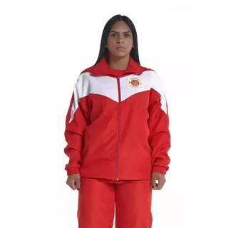 Jaqueta Tactel Bombeiro Civil Branco e Vermelho
