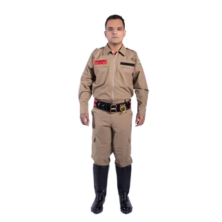 Uniforme Bombeiro Civil Manga Longa Caqui