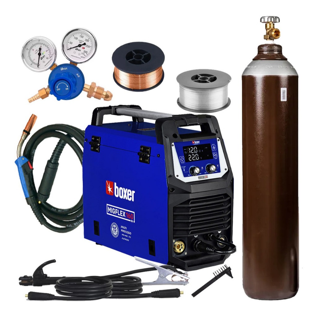 Maquina De Solda Inversora Multiprocesso Mig Flex 160 Bv Boxer Tig ...