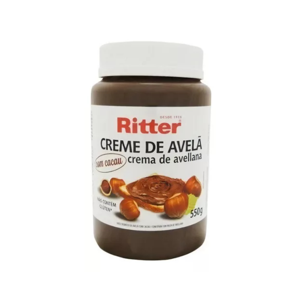 Creme De Avelã Com Cacau Ritter 550g